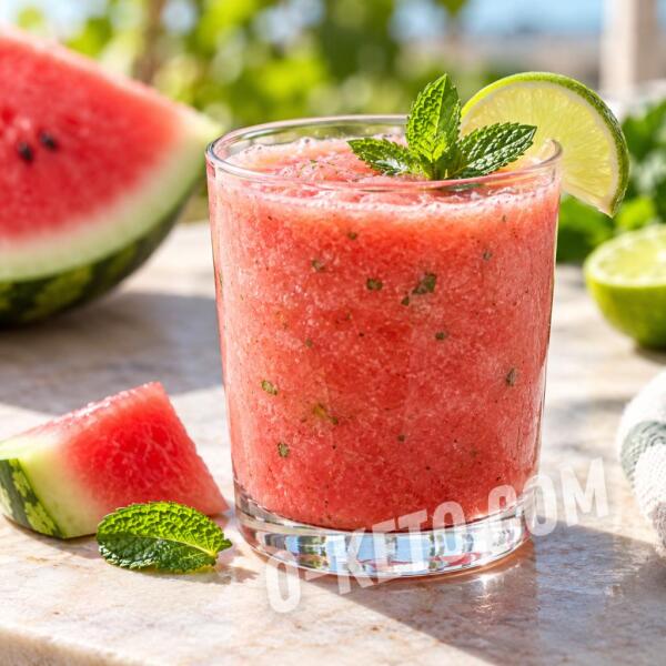 Rețete keto: Smoothie de pepene verde cu mentă, lime și ghimbir Rețete keto: Smoothie de pepene verde cu mentă, lime și ghimbir