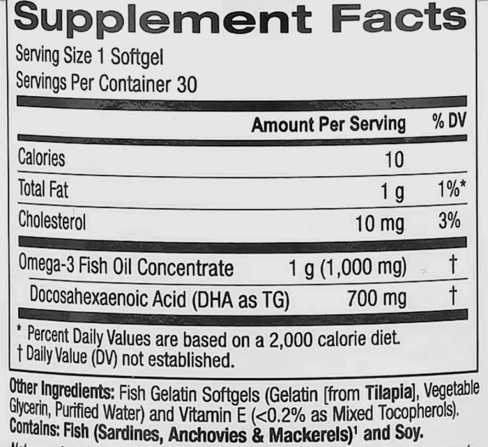 California-Gold-Nutrition,-DHA-700-Fish-Oil,-Ultra-Concentrated,-1,000-mg,-30-Fish-Gelatin-Softgels-