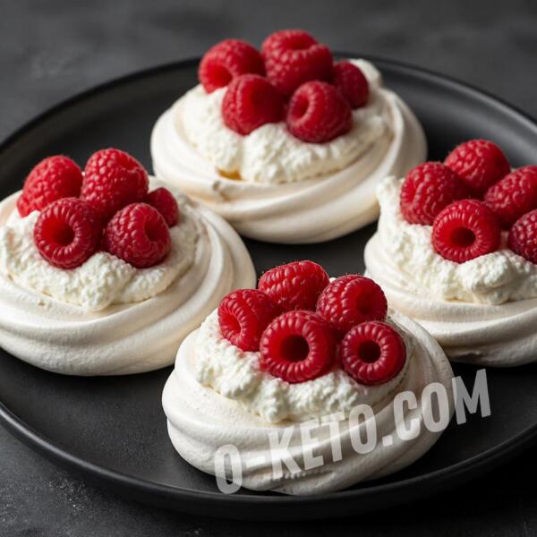 Keto recipes: Raspberry Pavlova Cakes Keto recipes: Raspberry Pavlova Cakes