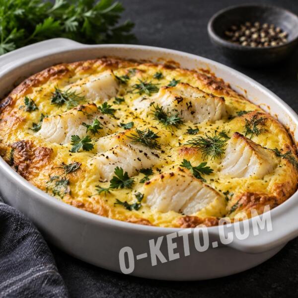 Rețete keto: Omletă cu cod la cuptor
