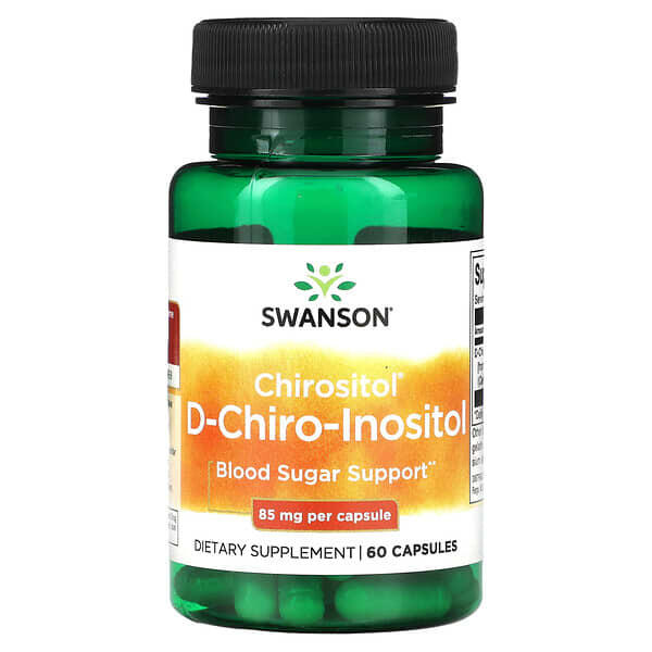 Swanson, Chirositol D-Chiro-Inositol, 85 mg, 60 Capsules Swanson, Chirositol D-Chiro-Inositol, 85 mg, 60 Capsules