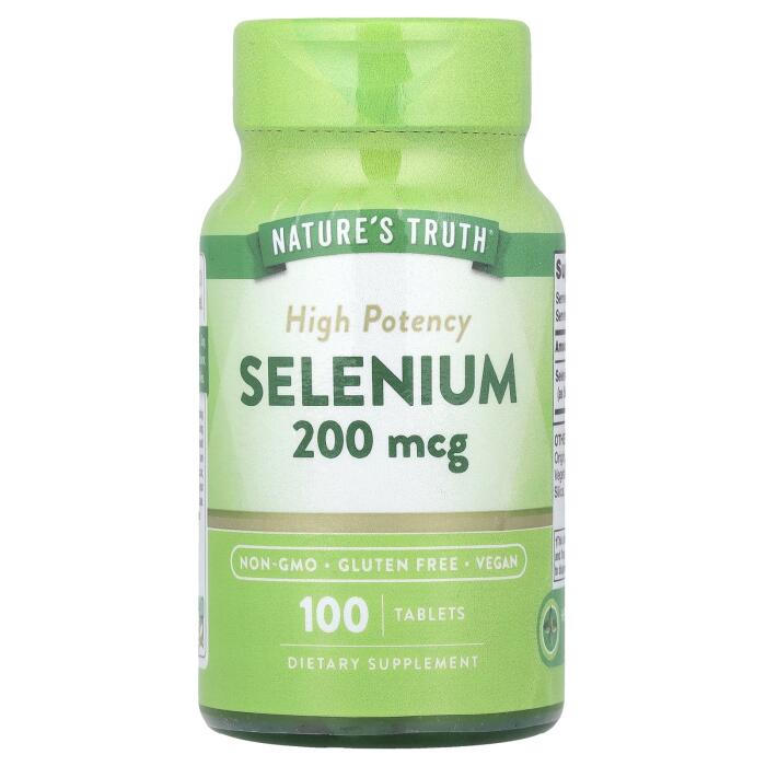 Nature’s Truth, Selenium, High Potency, 200 mcg, 100 Tablets Nature’s Truth, Selenium, High Potency, 200 mcg, 100 Tablets