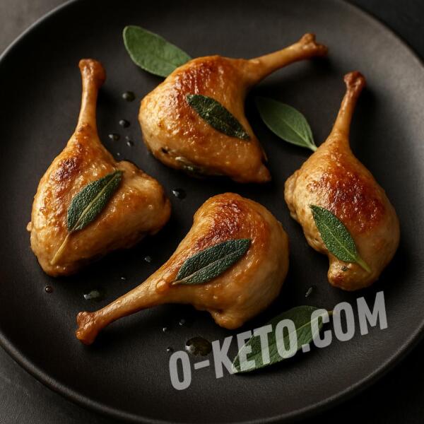 Keto recipes: Quail legs sous-vide with sage