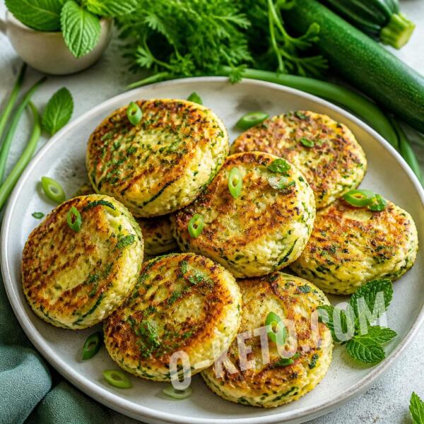Keto recipes: Zucchini and brynza patties Keto recipes: Zucchini and brynza patties