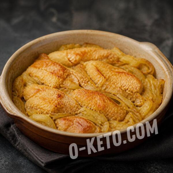 Rețete keto: Icre de cod la cuptor cu ceapă