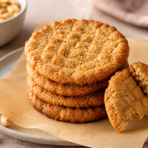 Peanut keto cookies with almond flour