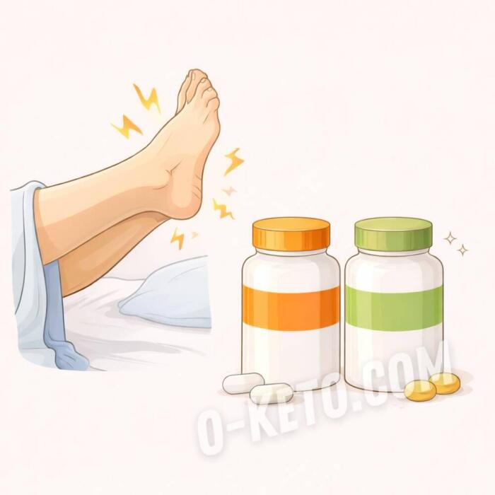 What deficiencies are indicated by leg cramps when stretching after sleep?