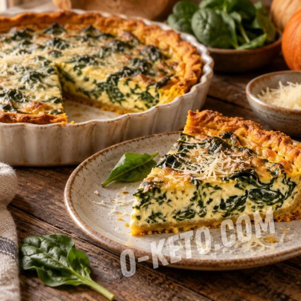 Keto recipes: Pumpkin Quiche with Spinach Keto recipes: Pumpkin Quiche with Spinach