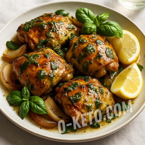 Rețete keto: Pulpe de pui in marinada de busuioc