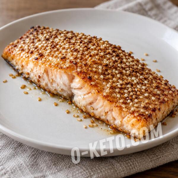 Рецепты на кето: Форель, запечённая с кунжутом Рецепты на кето: Форель, запечённая с кунжутом