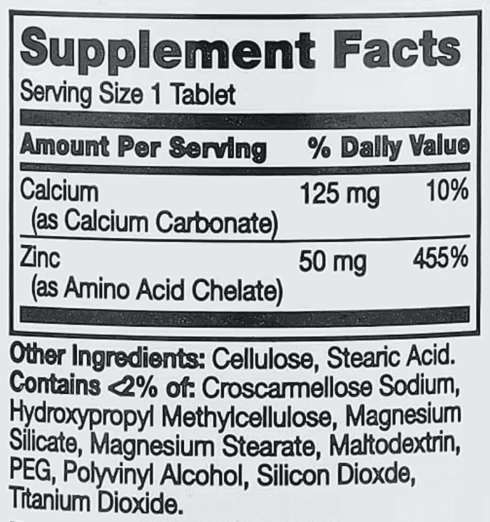 21st-Century,-Chelated-Zinc,-60-Tablets