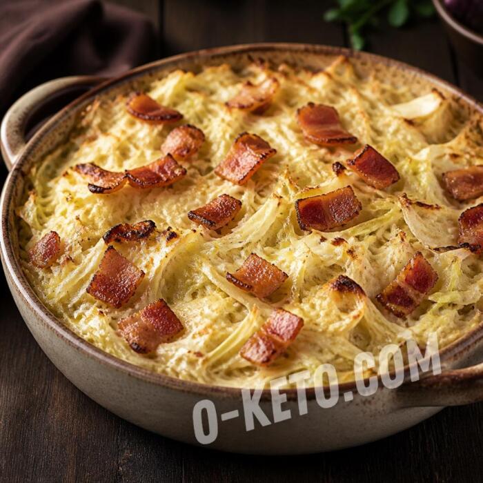 Budincă de varză cu bacon Budincă de varză cu bacon