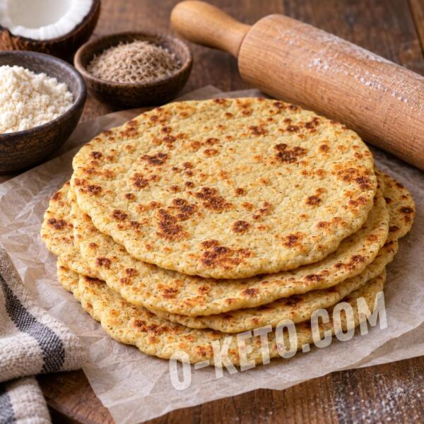Рецепты на кето: Кокосовые лепёшки с псиллиумом