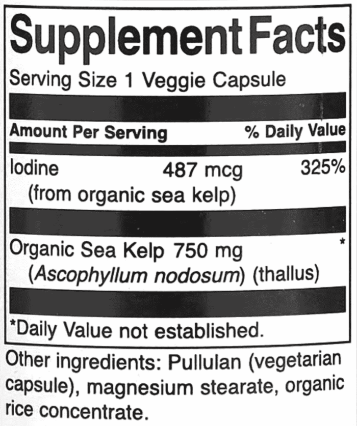 Swanson,-Scottish-Kelp,-Made-With-Organic-Sea-Kelp,-750-mg,-30-Veggie-Capsules