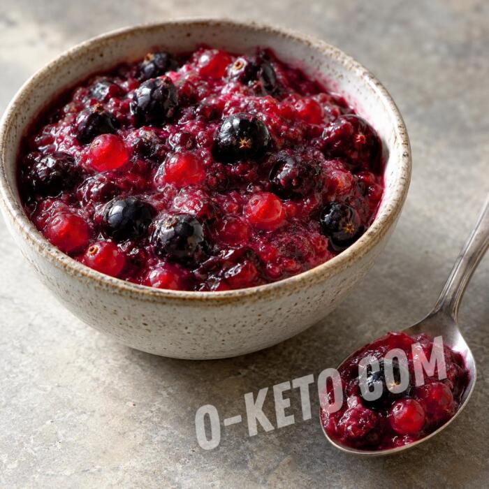 Варенье из красной и чёрной смородины с муссом