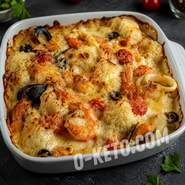 Gratin de fructe de mare Gratin de fructe de mare