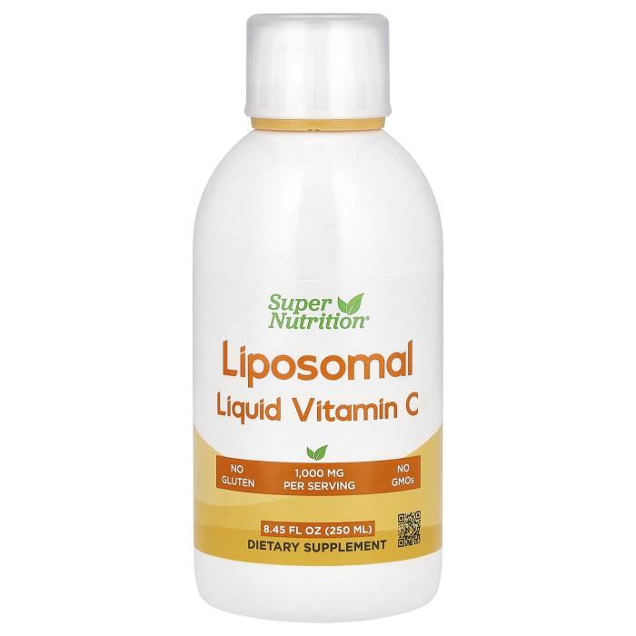 Super Nutrition, Liposomal Liquid Vitamin C, Unflavored, 1,000 mg, 8.45 fl oz (250 ml)