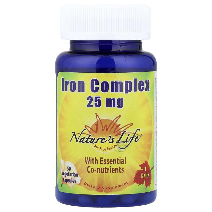 Nature’s Life, Iron Complex, 50 Vegetarian Capsules Nature’s Life, Iron Complex, 50 Vegetarian Capsules