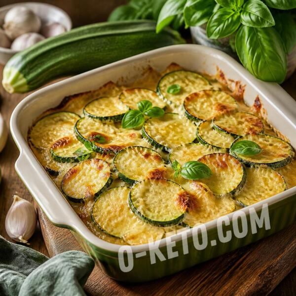 Рецепты на кето: Запеканка из кабачков с сыром