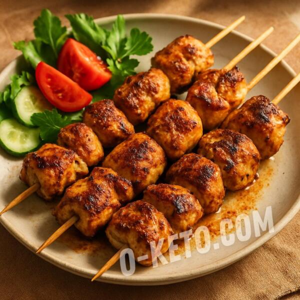 Рецепты на кето: Куриные брошетты с тмином