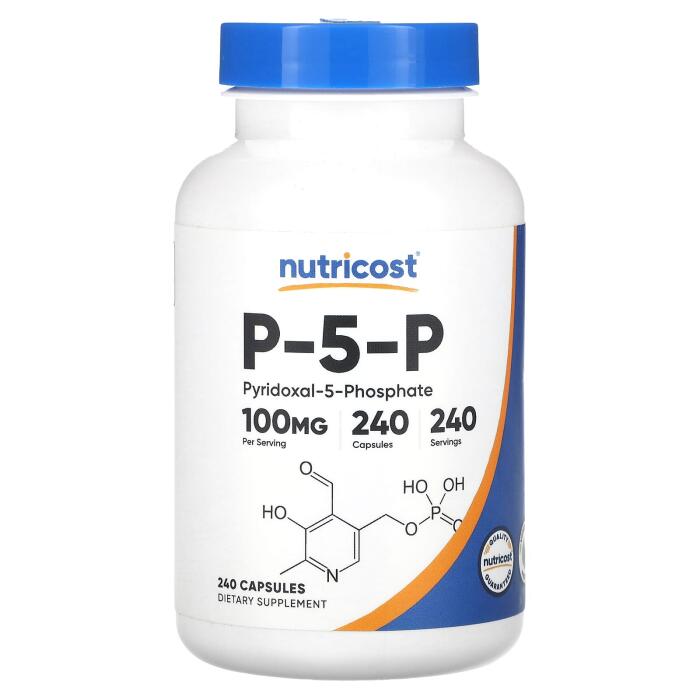 Nutricost, P-5-P, 100 mg, 240 Capsules Nutricost, P-5-P, 100 mg, 240 Capsules
