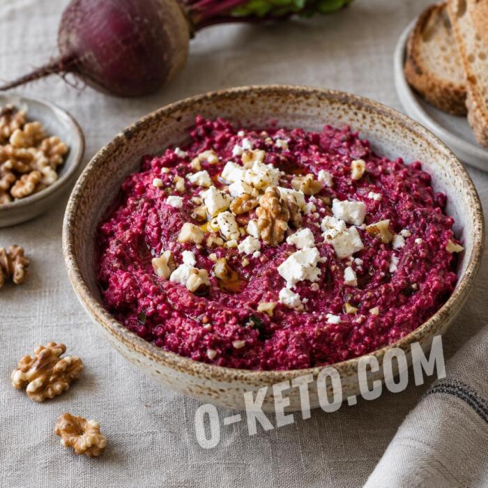Beetroot Pâté with Feta and Walnuts
