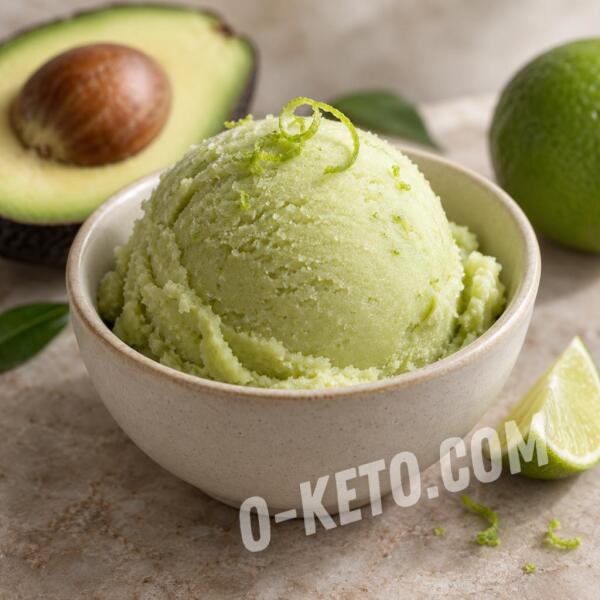 Rețete keto: Sorbet de avocado cu cocos și lime