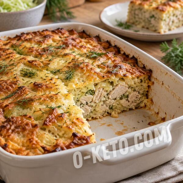 Rețete keto: Sufleu de curcan cu varză