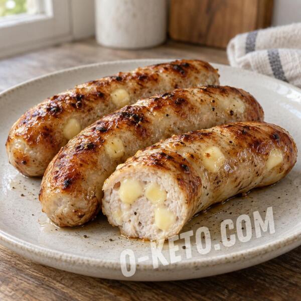 Keto recipes: Chicken Sausages with Cheese and Cream Keto recipes: Chicken Sausages with Cheese and Cream