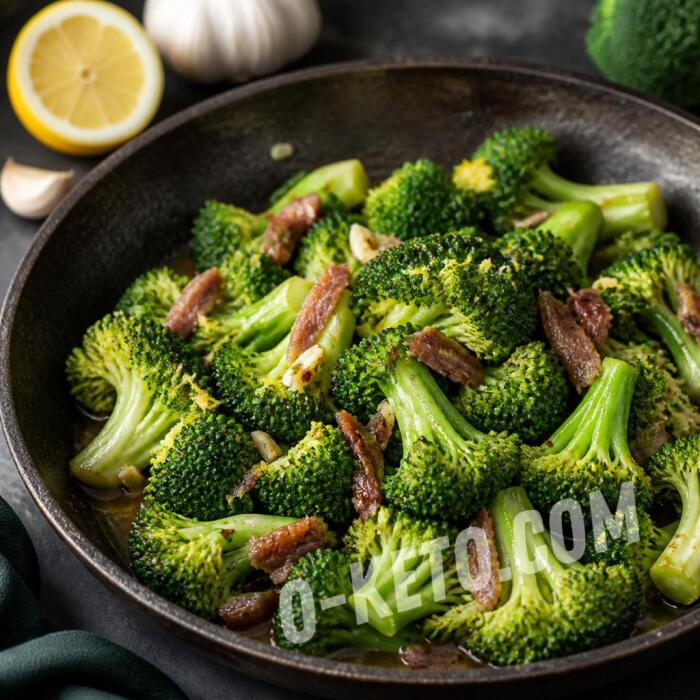 Брокколи с чесноком и анчоусами Брокколи с чесноком и анчоусами