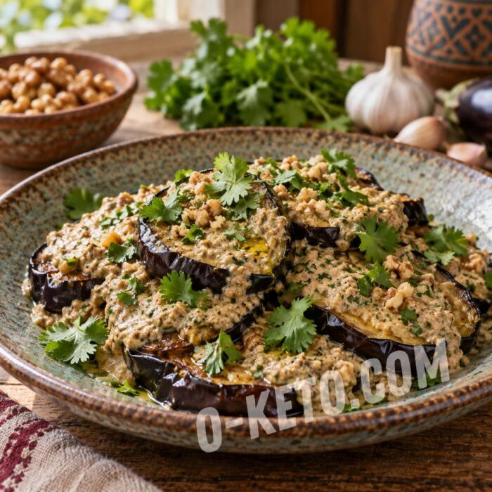 Баклажаны под ореховым соусом баже