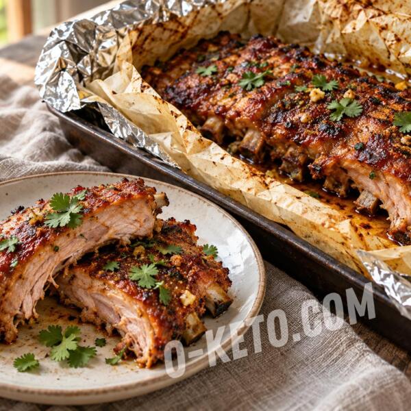 Rețete keto: Coaste de porc coapte în hârtie de copt cu boia Rețete keto: Coaste de porc coapte în hârtie de copt cu boia