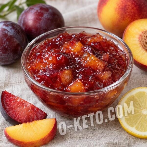 Keto recipes: Plum, Nectarine and Lemon Preserve with Erythritol Keto recipes: Plum, Nectarine and Lemon Preserve with Erythritol
