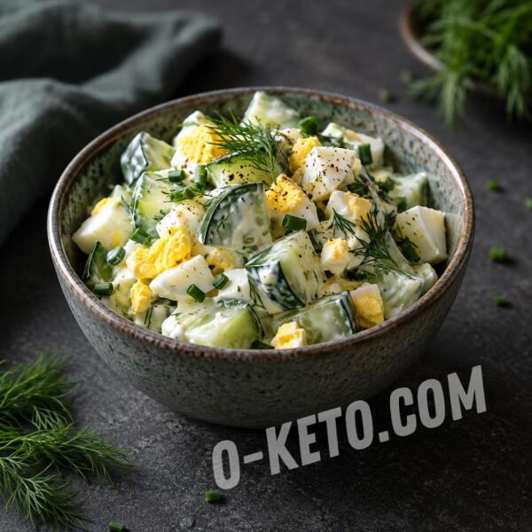 Rețete keto: Salată cu castravete și ouă Rețete keto: Salată cu castravete și ouă