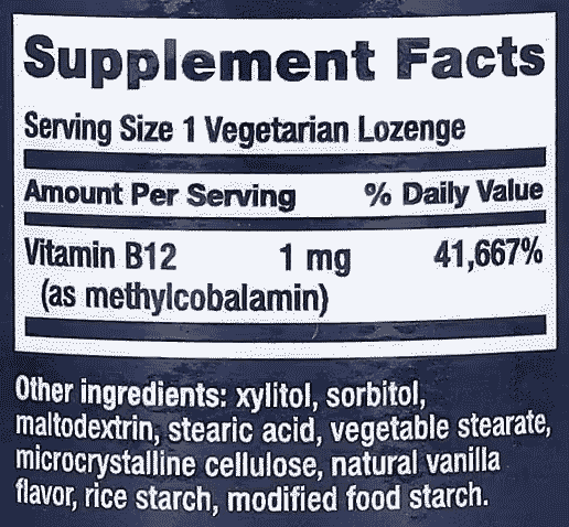 Life-Extension,-Vitamin-B12-Methylcobalamin,-1-mg,-60-Vegetarian-Lozenges-
