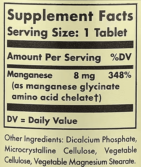 Solgar,-Chelated-Manganese,-100-Tablets-(8-mg-per-Tablet)