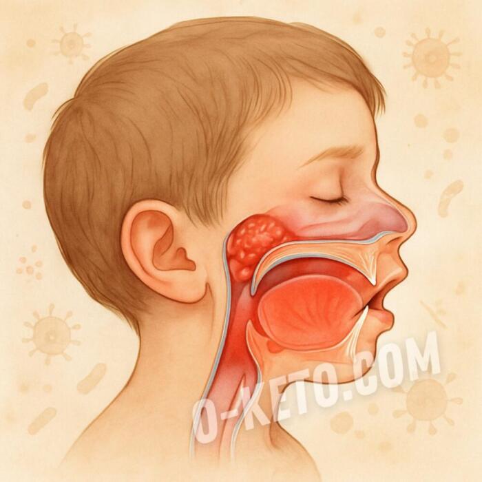 What non-medication remedy can help with adenoids?