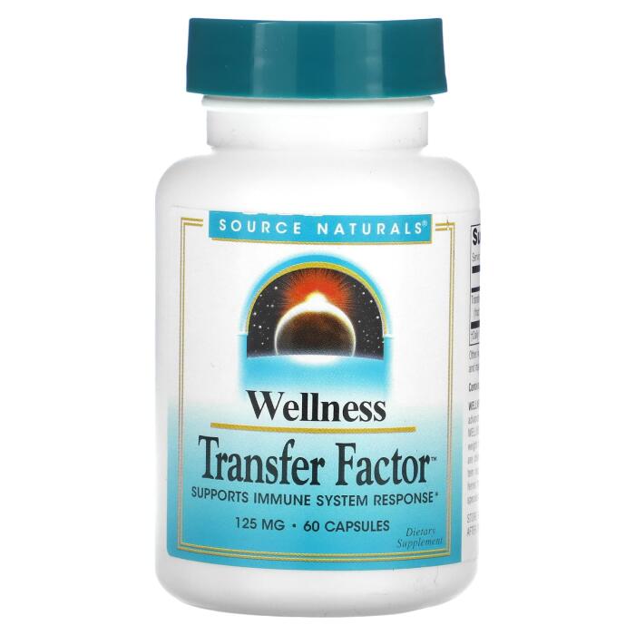 Source Naturals, Wellness, Transfer Factor, 125 mg, 60 Capsules Source Naturals, Wellness, Transfer Factor, 125 mg, 60 Capsules