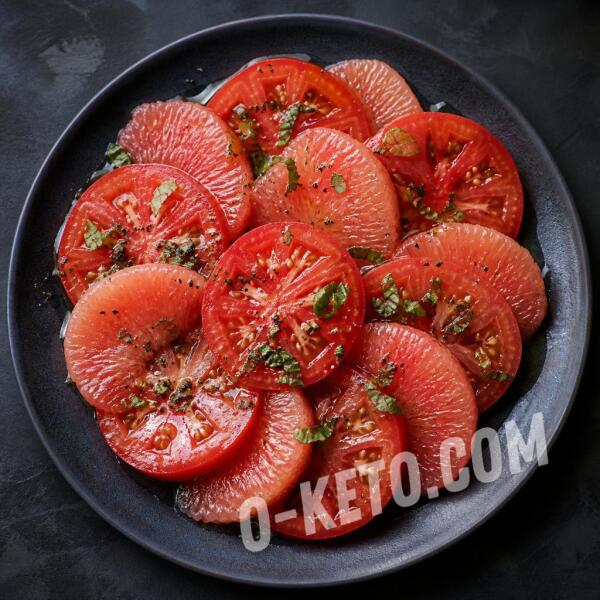Keto recipes: Tomato and Grapefruit Salad Keto recipes: Tomato and Grapefruit Salad
