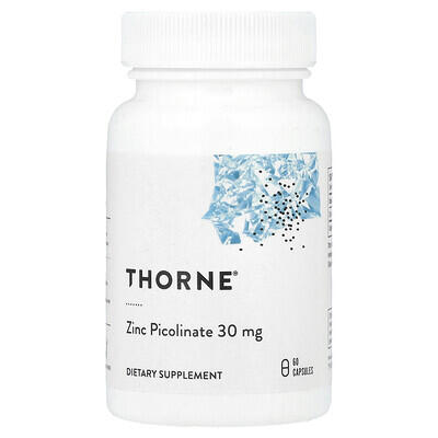 Thorne, Zinc Picolinate, 30 mg, 180 Capsules