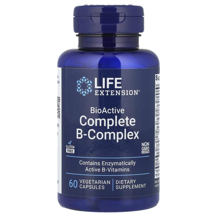 Life Extension, BioActive Complete B-Complex, 60 Vegetarian Capsules Life Extension, BioActive Complete B-Complex, 60 Vegetarian Capsules