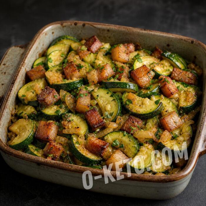 Courgette Casserole with Lard Courgette Casserole with Lard
