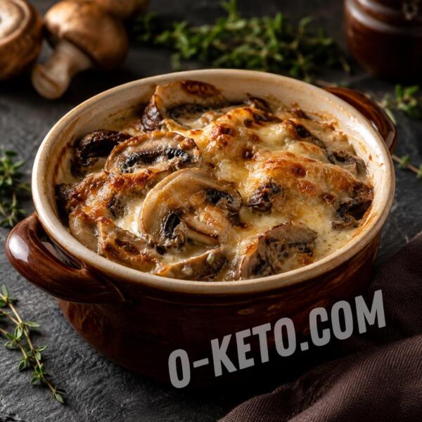 Рецепты на кето: Грибной жюльен