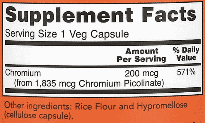 NOW-Foods,-Chromium-Picolinate,-200-mcg,-250-Veg-Capsules