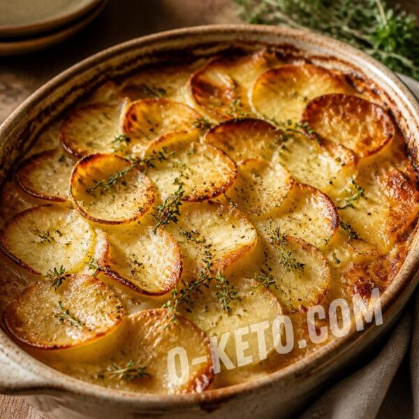 Keto recipes: Turnip Casserole with Mustard Sauce