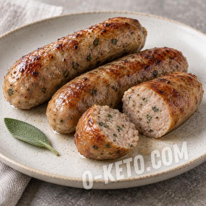Creamy Pork Sausages with Sage