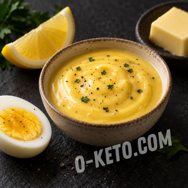 Keto recipes: Egg Sauce with Lemon and Butter