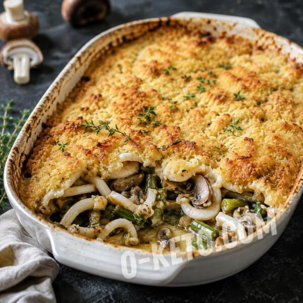 Keto recipes: Squid and Green Bean Casserole Keto recipes: Squid and Green Bean Casserole