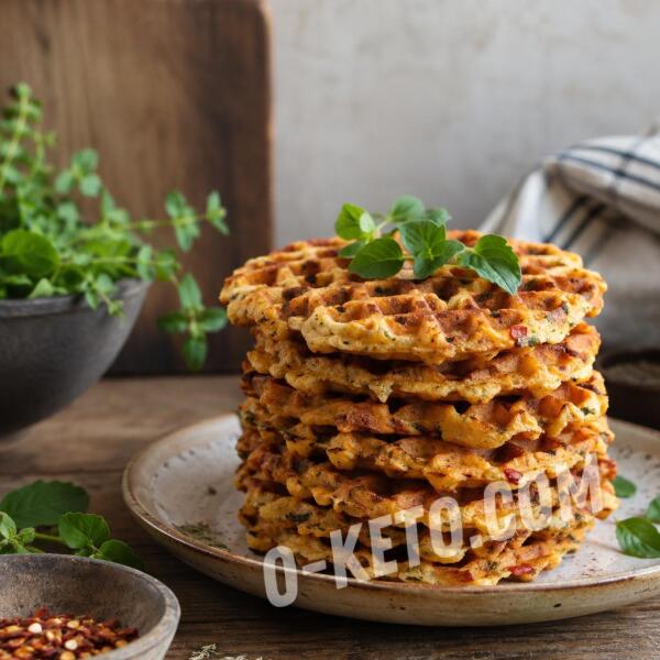 Keto recipes: Vegan spicy soy waffle bread
