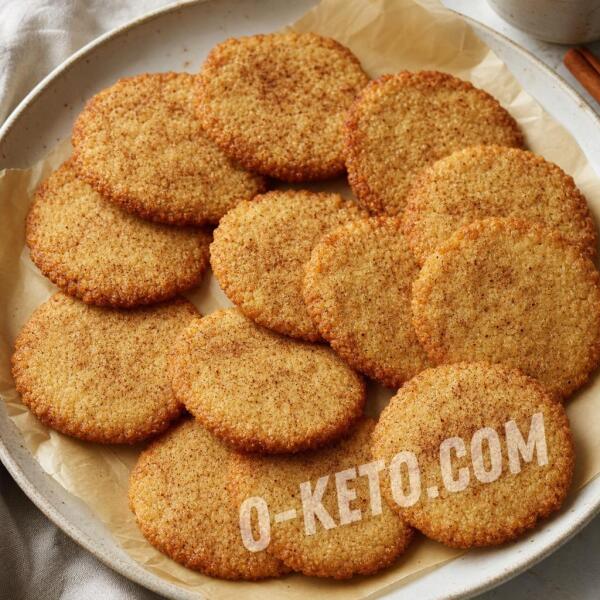 Keto recipes: Crumble Cinnamon Cookies with Almond Flour